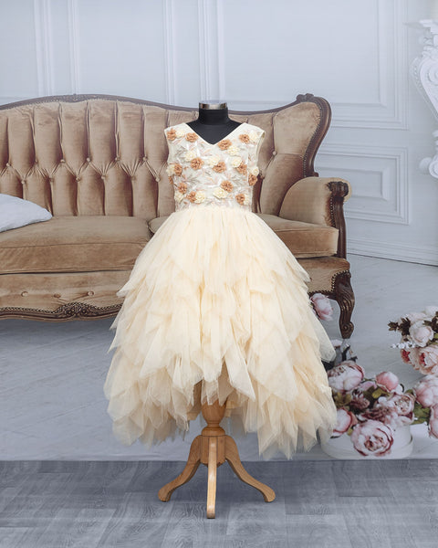 Elegant Beige Princess Diaries Dress